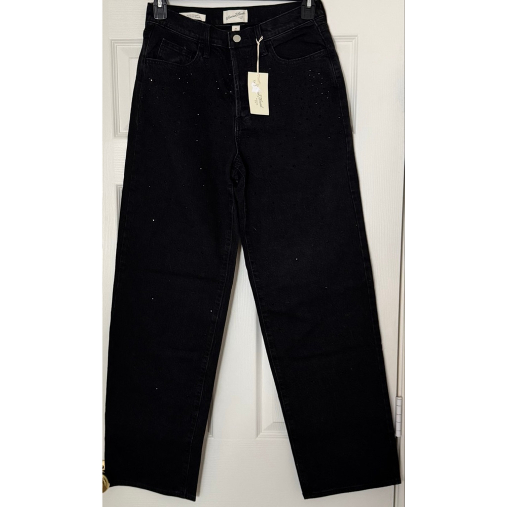 Women's Universal Thread Mid-Rise 90s Baggy Jeans Size 6 Black